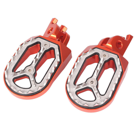 Orange Shark Teeth Racing Foot peg for Kawasaki KX250 KX250F KX450F KLX450 08-15 Q