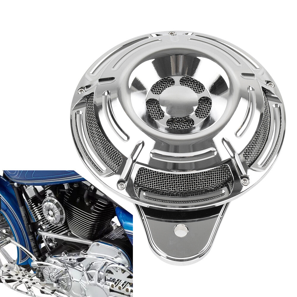 110dB Horn Speaker Cover Chrome Fit for Harley Touring Glide Big Twin 1991-2023