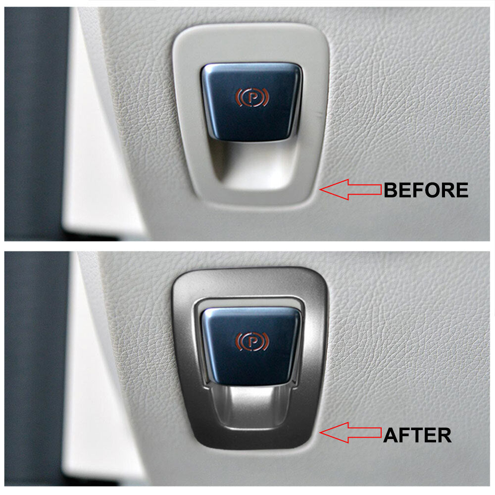 Silver handbrake button cover trim for CE GLC-Class W205 W213- n