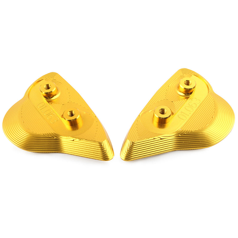Gold Rearview Side Mirror Block Off Base Plate Cover for Yamaha YZF R6 2017-2022