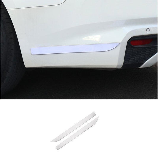 2X Rear Bumper Side Spoiler Strip Trim for Nissan Altima 2019-2022 Chrome Steel