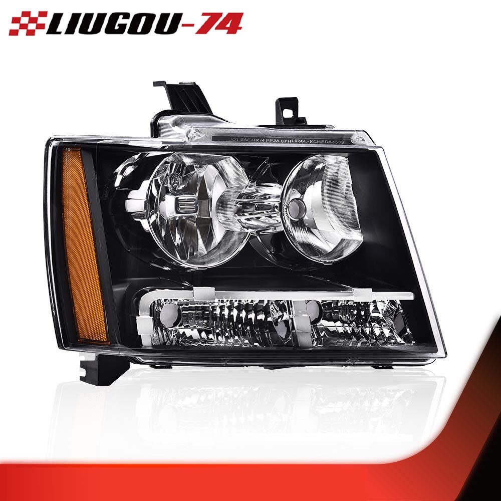 Headlight Headlamp Right Hand Passenger Side Fits 2007 - 2014 Suburban Tahoe Avalanche - v