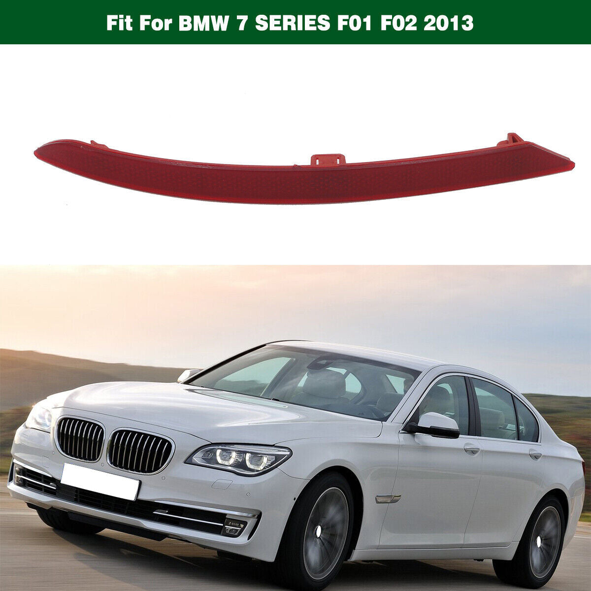 Rear Bumper Light Reflector Lamp Left 63147311179 for BMW 7-Series F01 F02 2013 Q