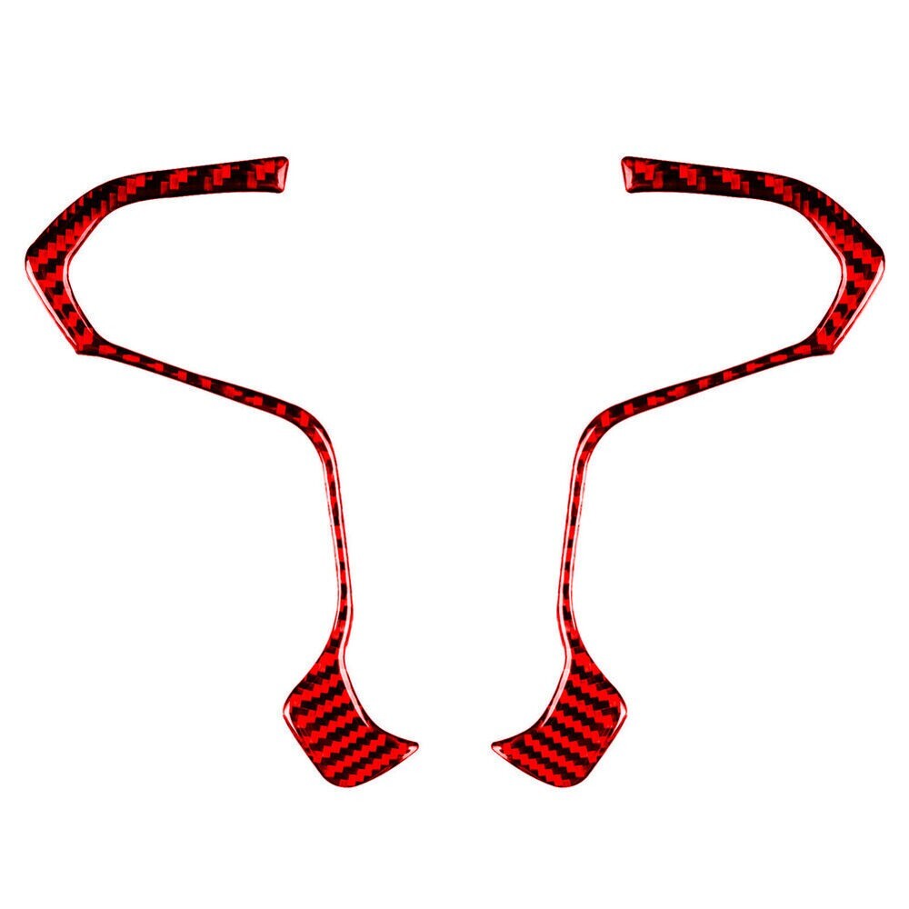 1pc Carbon Fiber Steering Wheel Accent Trim For Silverado for GMC for SIERRA 14-2018 New n