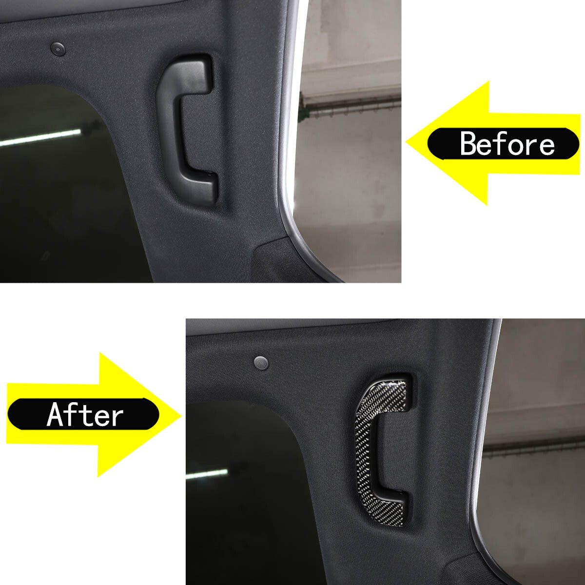 carbon fiber inner door handle grips suitable for C-Class W206 2022- n