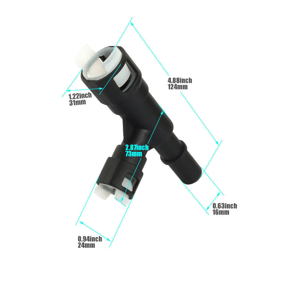 1 Dual Heater Hose Connector for Cadillac for Chevrolet Tahoe and for Cadillac for Escalade