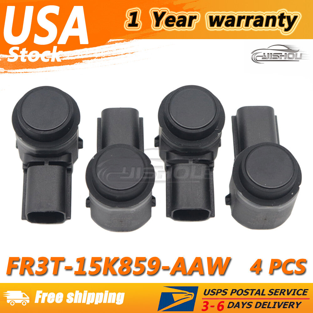 NEW 4pcs Black  for ford  Parking Assist Aid Sensor 2015-2017 FR3T-15K859-AAW Q