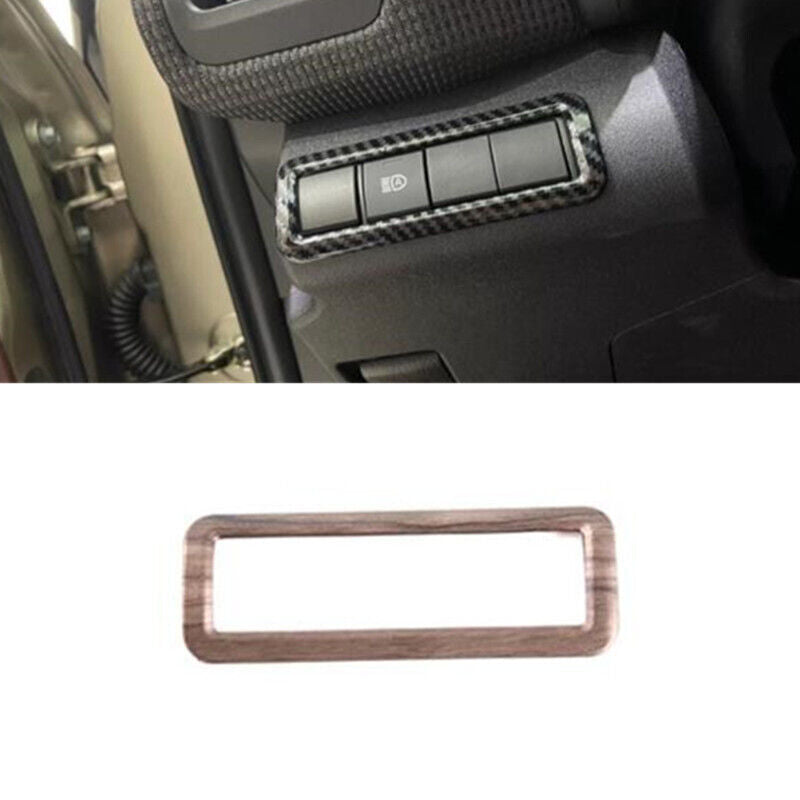 Peach Wood Grain Headlight Button Switch Cover Trim for Toyota bZ4X 2022 2023