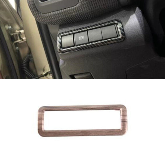 Peach Wood Grain Headlight Button Switch Cover Trim for Toyota bZ4X 2022 2023