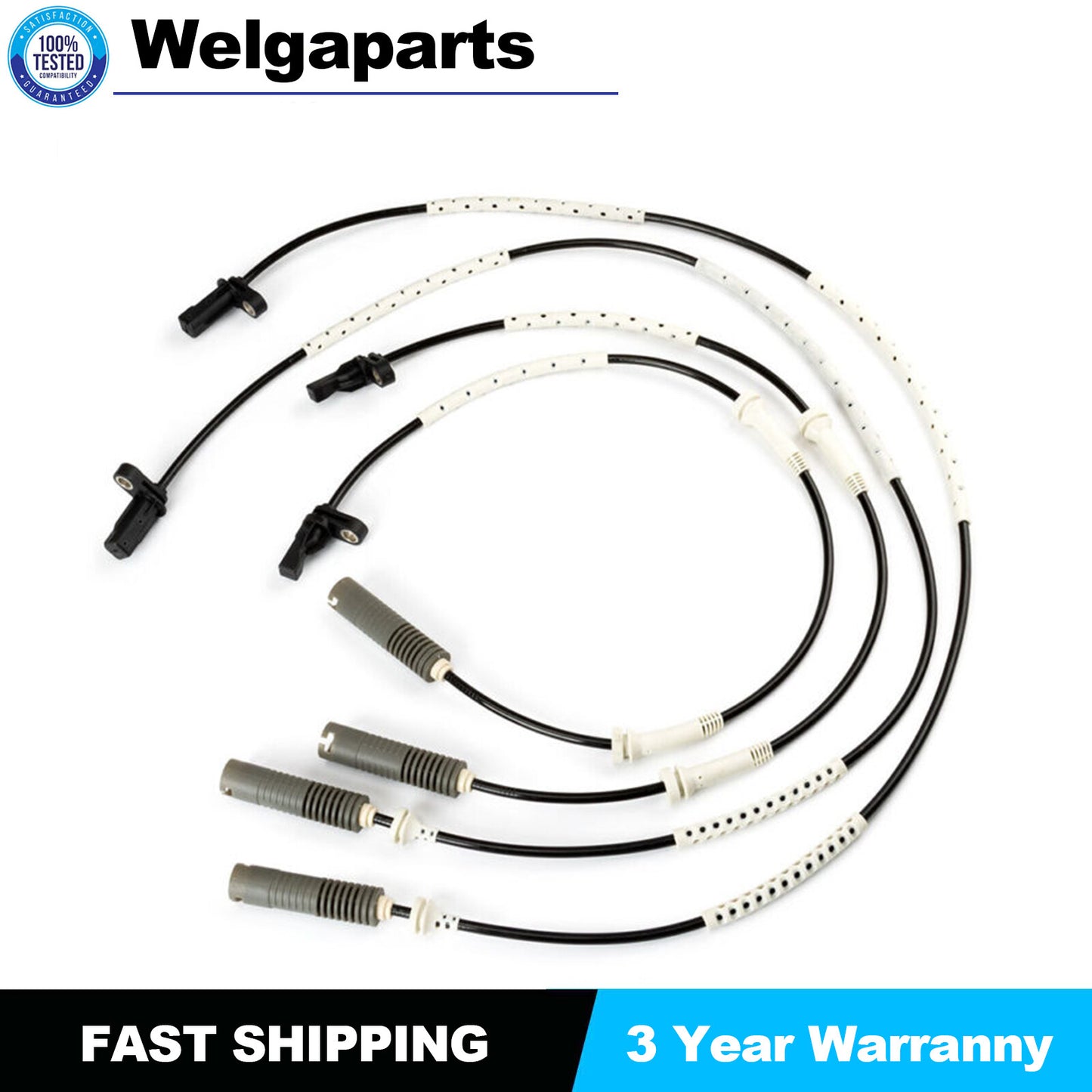 4Pcs New Front Rear Left+right ABS Wheel Speed Sensor set New for BMW 328i