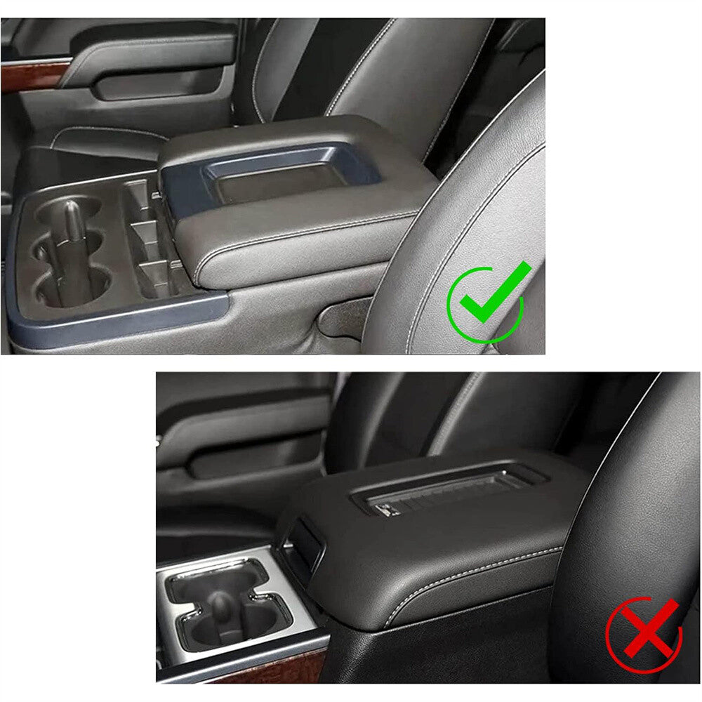 Console Lid Armrest Cover Ash Gray For Chevy Silverado 1500 2014 2015 16 17 2018 Q