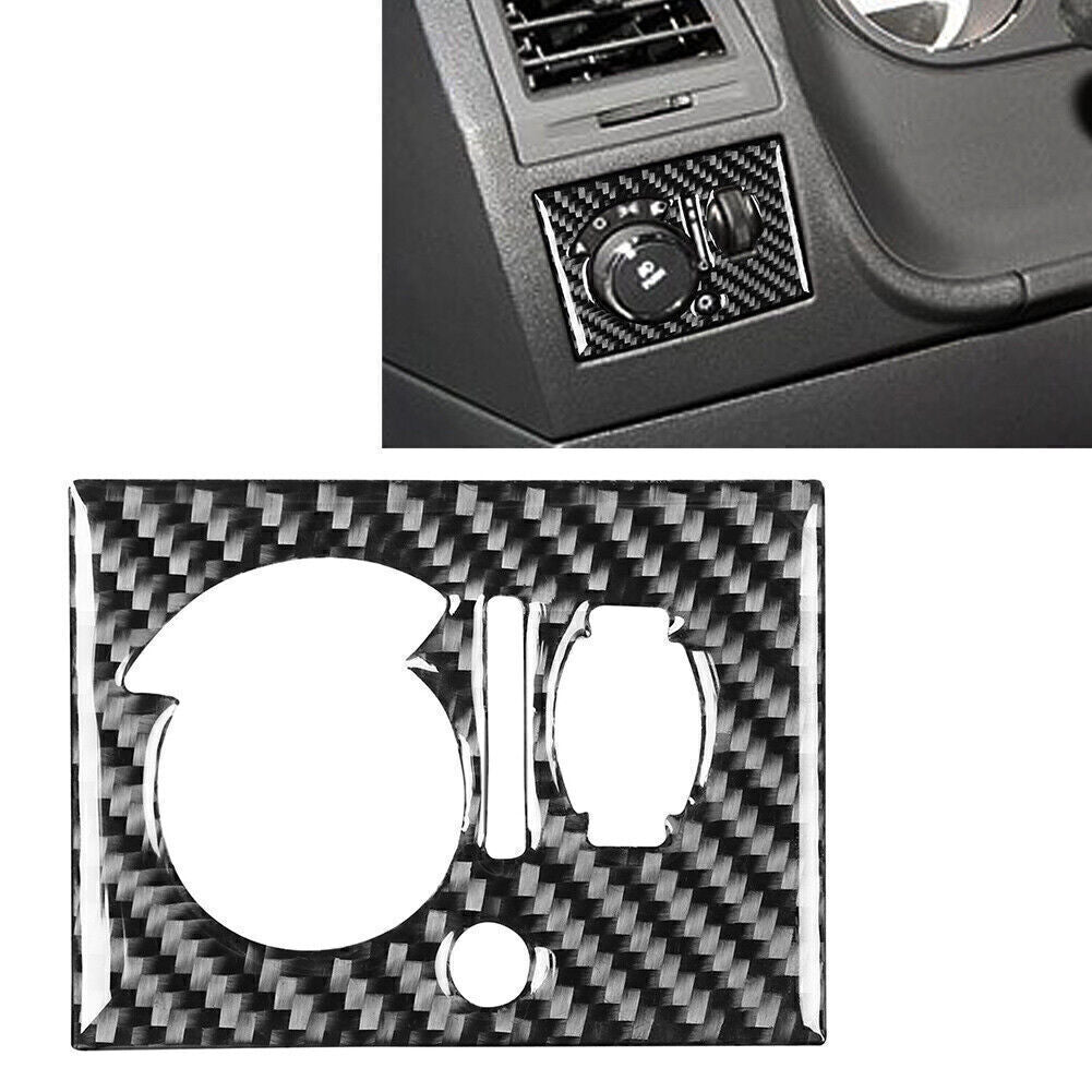 Interior Headlight Switch Panel Cover Trim for Dodge for Challenger 2008-2014 Black