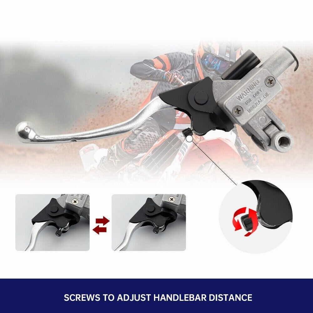 22mm/7/8Handlebar Universal Hydraulic Master Cylinder Clutch Lever Aluminum Q