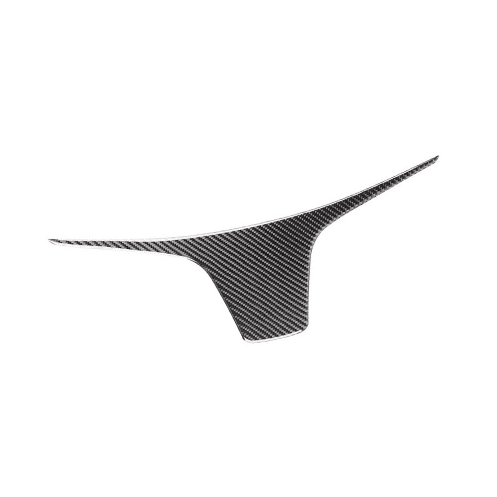 2X Red Carbon Fiber Center B-Pillar Panel Cover Trim For Taycan 2019-22 v