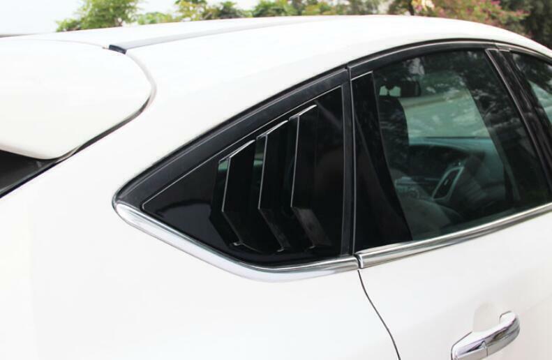 Gloss Black Vent Window Scoop Louver Cover Trim for Ford Focus Hatchback 12-2018