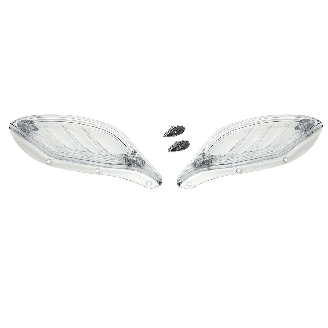 Clear Fairing Adjustable Side Wings Air Deflector for Harley Touring 1996-2013 Q