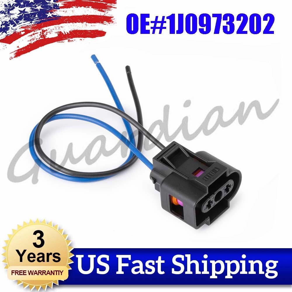 Coolant reservoir sensor connector pigtail 1J0973202 is suitable for Volkswagen Beetle and for Golf .