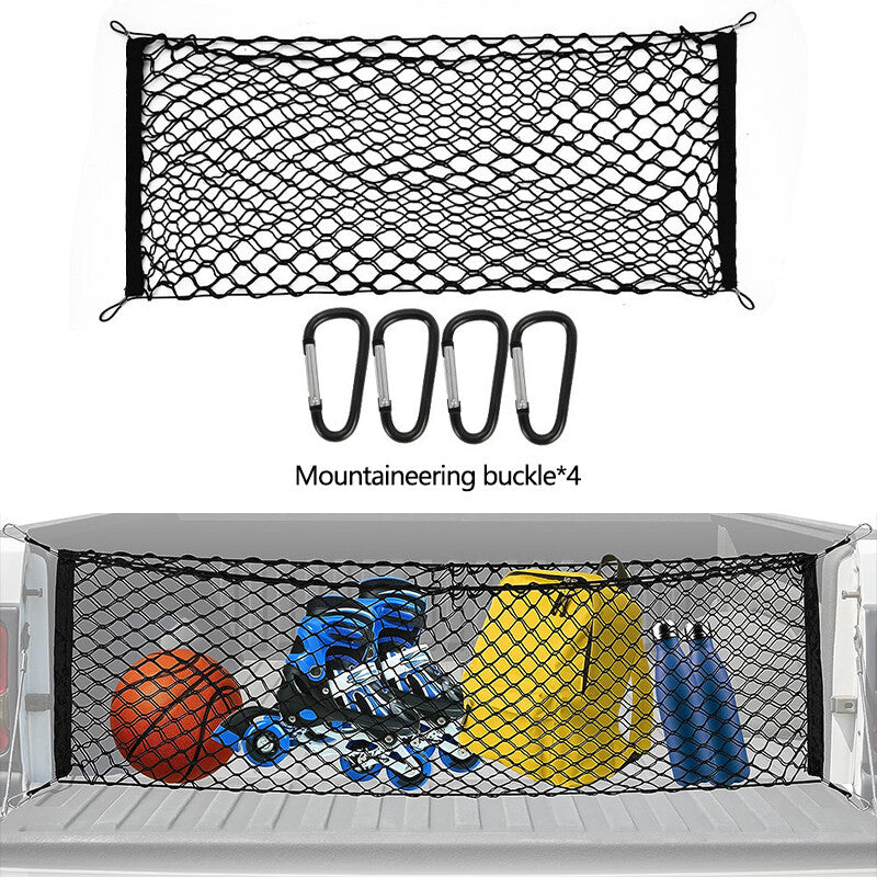 1Pcs 130*45CM Auto Rear Trunk Cargo Net Mesh Storage Organizer Pocket Small Cars Q