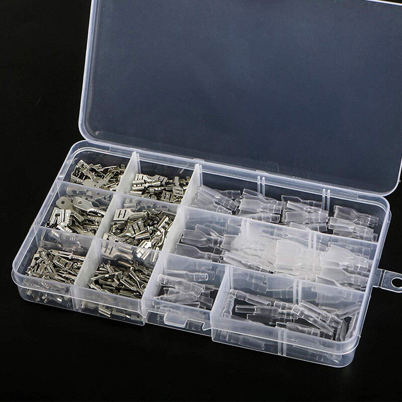 270PCS Male & Female Insulated Electrical Wire Terminals Crimp Connectors Kit v