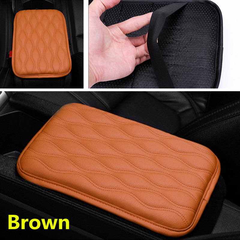 Car armrest mat cover, center console PU leather cushion, universal, well-made. n
