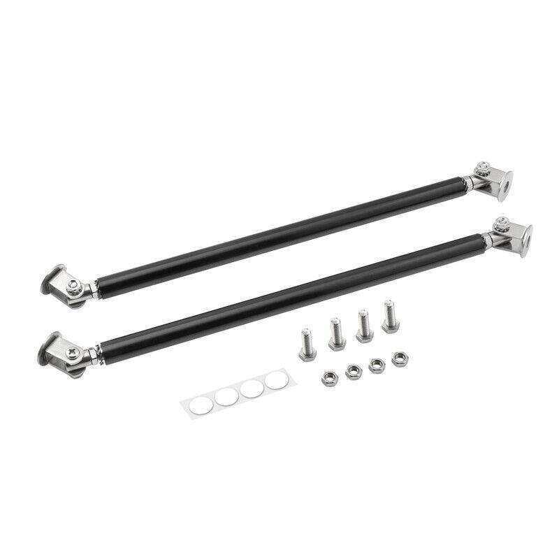 2-piece adjustable GM front bumper lip splitter strut support rod - n