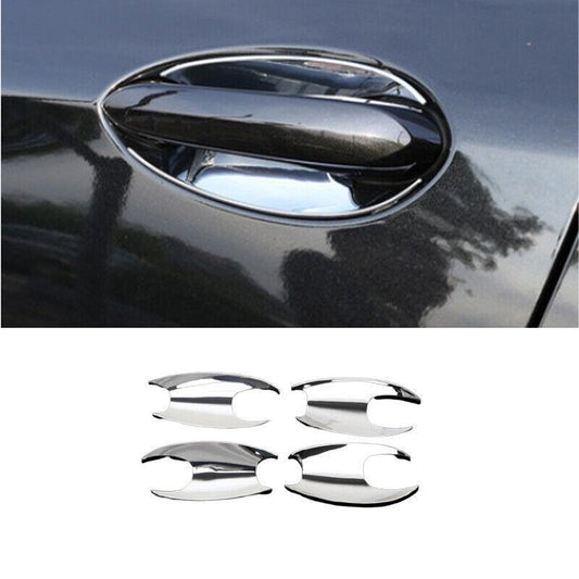 Fit for BMW X3 G01 X4 2018-2021 ABS Chrome Outside Door Bowl Cup Cover Trim 4PCS