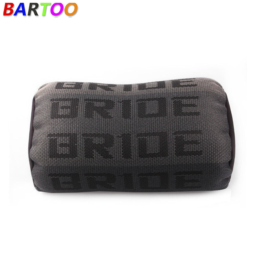 1pcs Red Fabric Headrest Pillow Supports Neck Rest Racing for Seat Material Q
