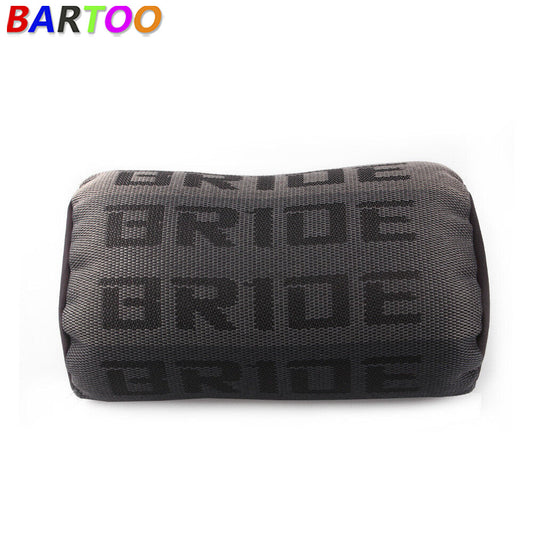 1pcs Red Fabric Headrest Pillow Supports Neck Rest Racing for Seat Material Q