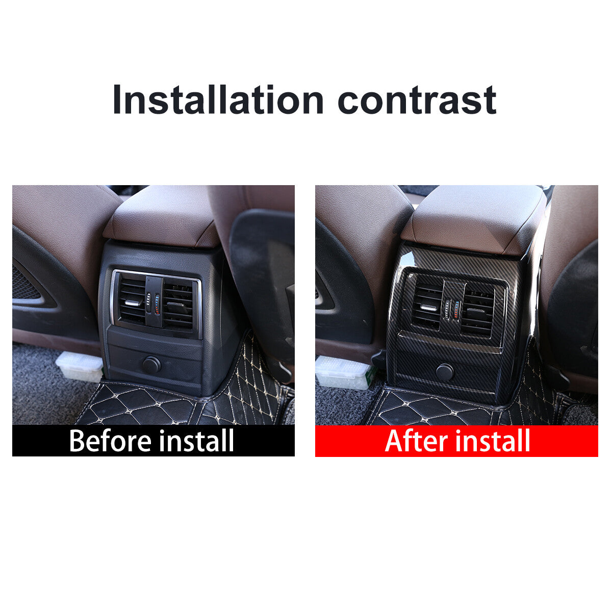 15-Piece Air Conditioning Button Cover Trim Sticker for Jaguar XF 2012-2015- v