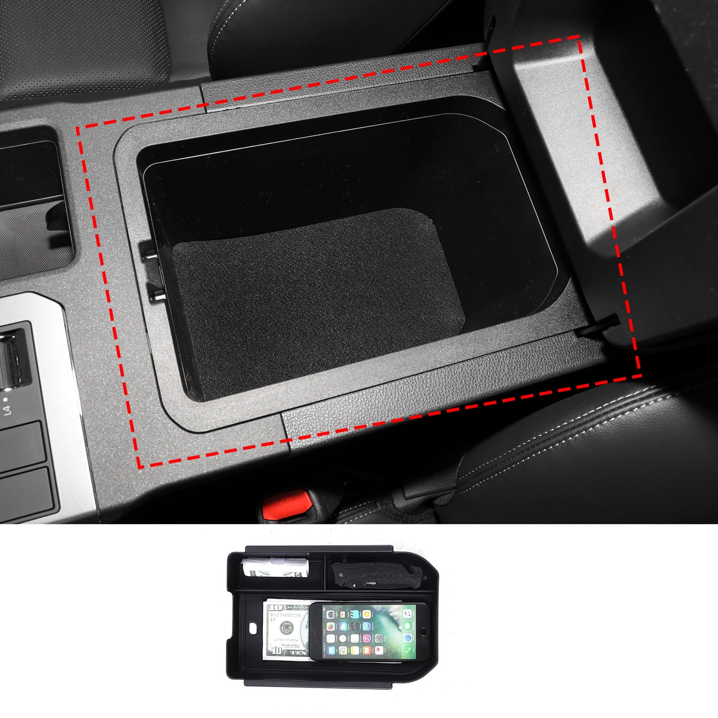 Red alloy engine start stop switch button cover decoration suitable for Corolla 2019-23- v