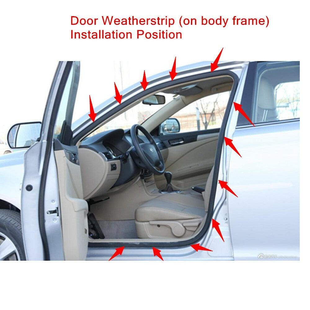 Front left door rubber Weatherstrip body sealant suitable for Honda Accord sedan 03-07