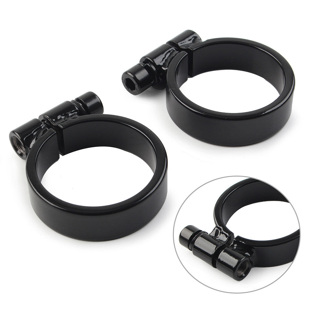 for Harley XL Ironhead Sportster 1000 Model 57-85 Super Exhaust Port Clamps BLK