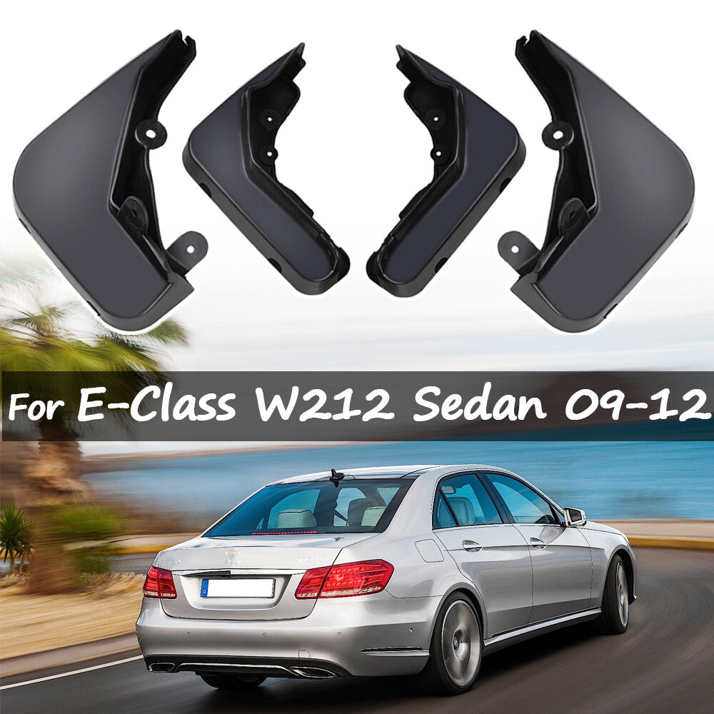 Front Rear Mud Flaps for Benz W212 E-Class Sedan 09-13 Splash Guards Mudguards Q