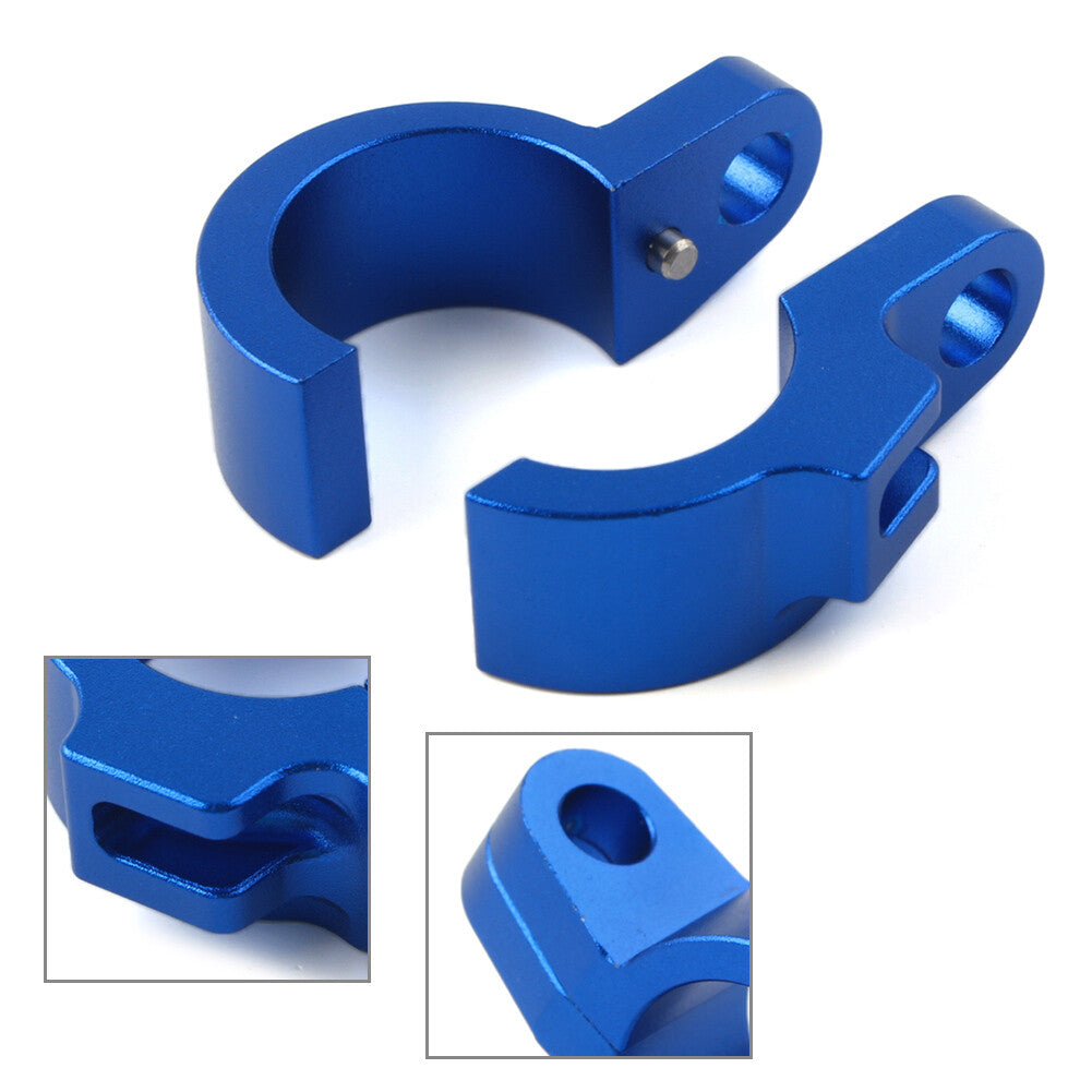 for HONDA CR80R CR85R CR125R CR250R CR500R Blue CNC Front Brake Line Hose Clamp