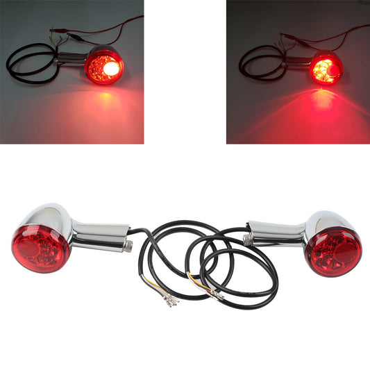 FIT for Harley Sportster XL 883 LED Rear Turn Signals Integrated Brake Running Light Q