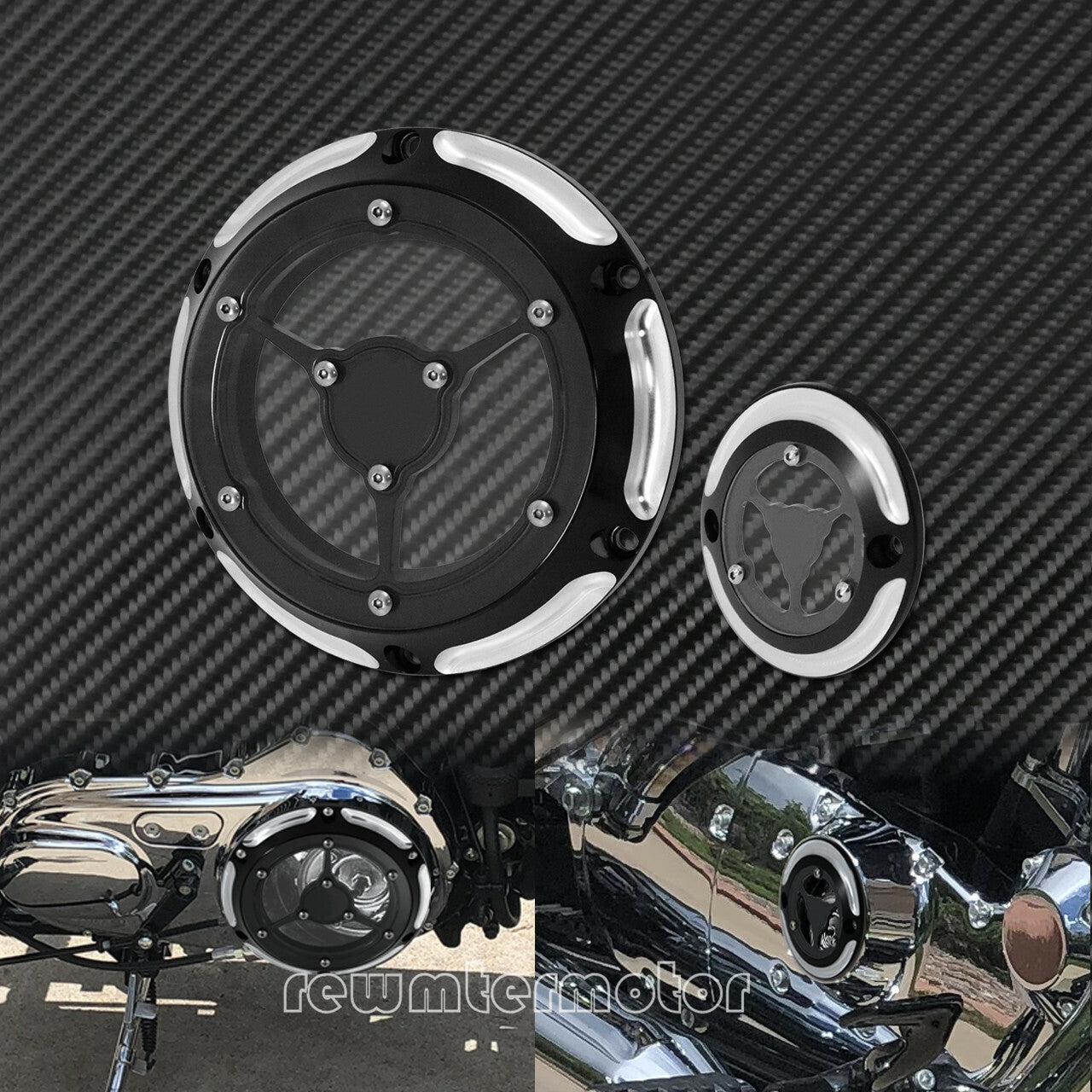 Chrome 6 Holes Derby Cover Timing Timer Covers Fit for Harley Sportster 04-2017 Q