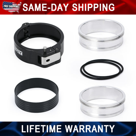 PQY HD Pinless Clamp 3 Quick Release Clamp for 3.0 O.D. Tubing Aluminum Black