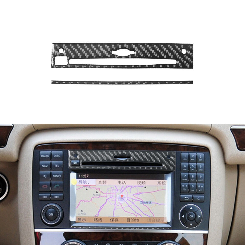 Carbon fiber style front reading light panel cover decoration suitable for 21-22 for F150- v