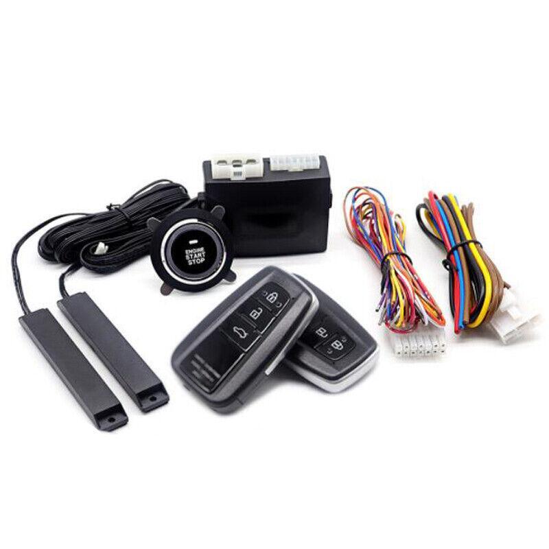 Automatic keyless entry, engine start alarm system, button remote control, application control, 12V- n