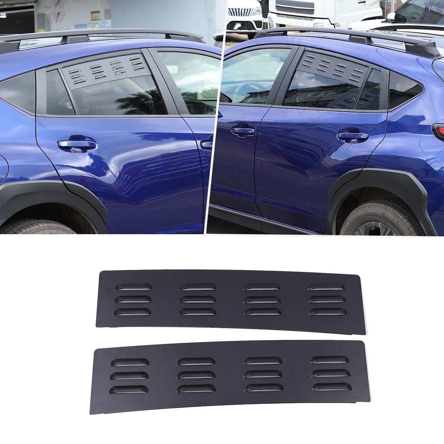 Rear window louver ventilation cover trim for Land Rover for Defender 2004 - 2019