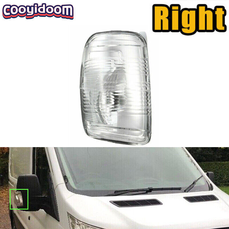 for Ford Transit Mk8 2014-18 Onwards Door Wing Mirror Clear Indicator Len Right
