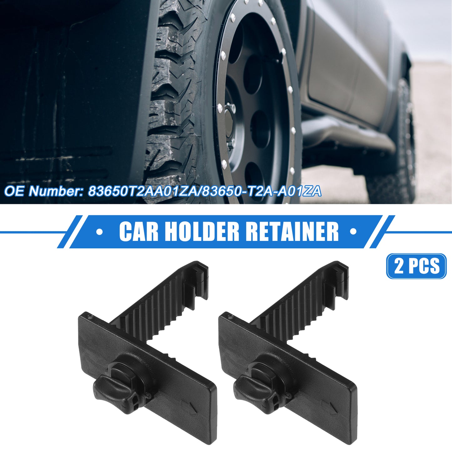 2pcs Car Holder Retainer for Honda for Acura No.83650T2AA01ZA/83650-T2A-A01ZA