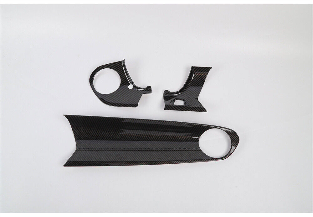 Carbon Fiber ABS Dashboard Center Console Panel Cover For Camaro 2016+ n
