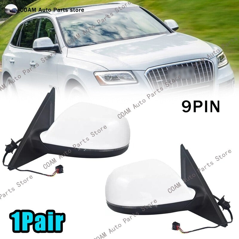 Lef&Rightt White Side Mirror Components for Audi Q5 2009 - 2015 Q
