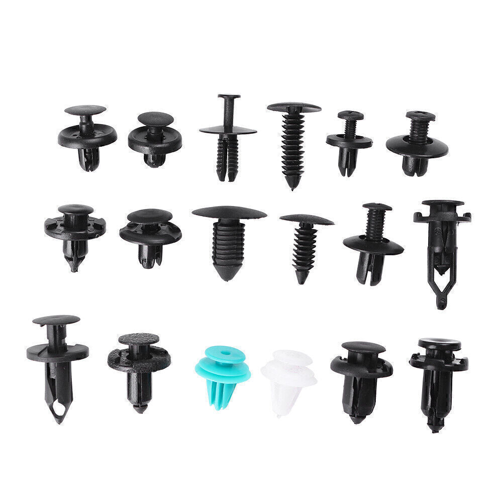 299x Car Automotive Body Retainer Push Pin Fastener Panel Clip 18 Sizes ABS