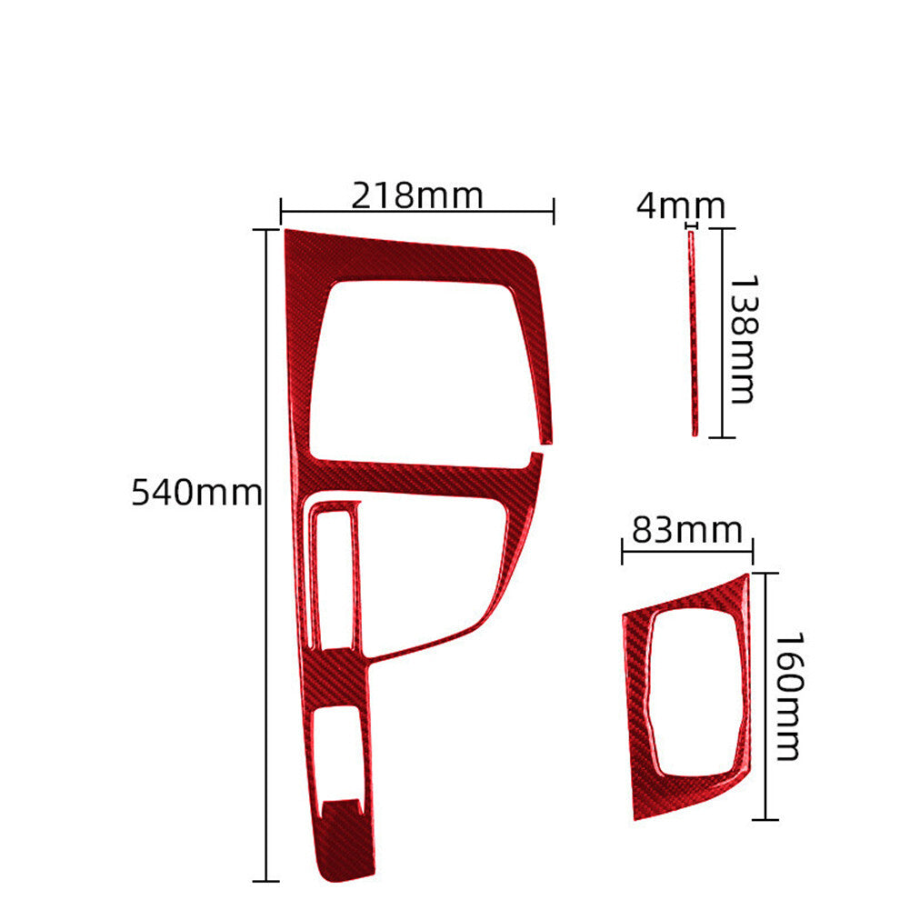 20Pcs Carbon Fiber Central Console Trim Kit For Tacoma 2016-2021 Type B v