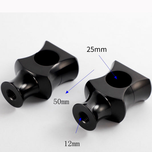 1 Handlebar Risers Mount Black for Harley Cruiser Bobber Chopper Dyna Softail Q