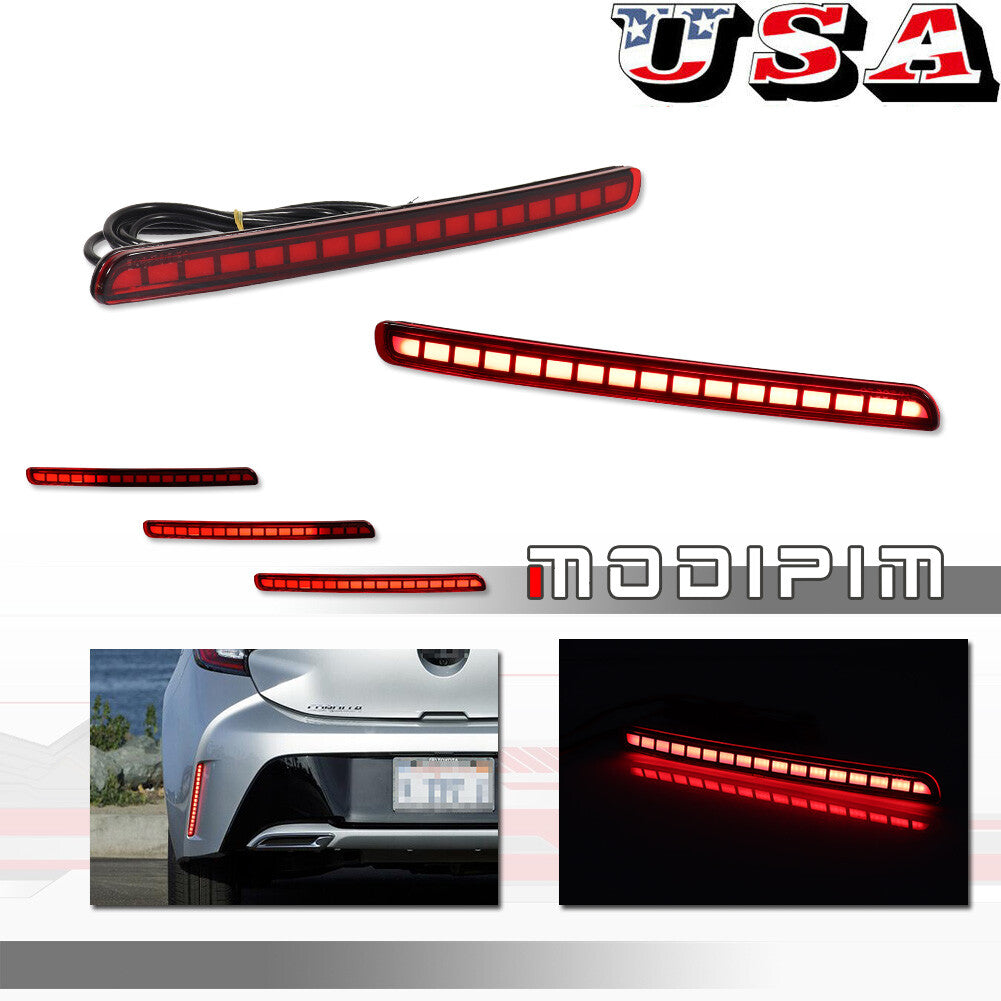 2019 - 2023 LED Rear Fog Lights/Brake Warning Lights for Toyota for Corolla Hatchback
