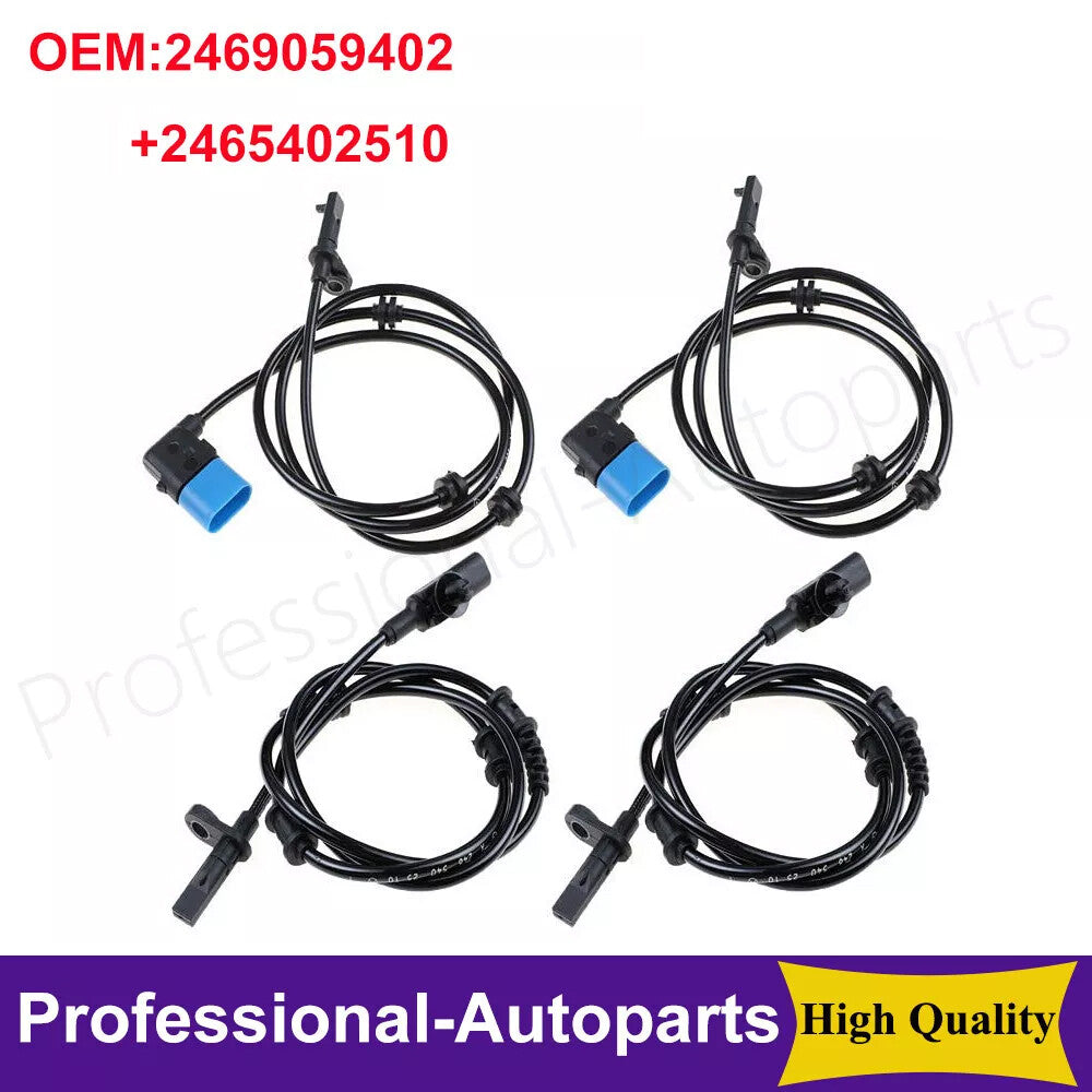 4PCS Front Rear ABS Wheel Speed Sensor for Benz W246 X156 CLA180 CLA200