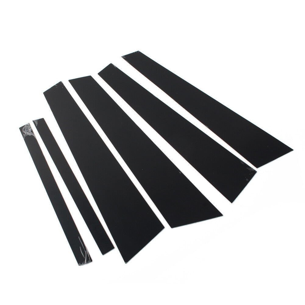 Glossy Black Set Pillar Posts Door Window Trim for BMW 5 Series F10 2011-2017